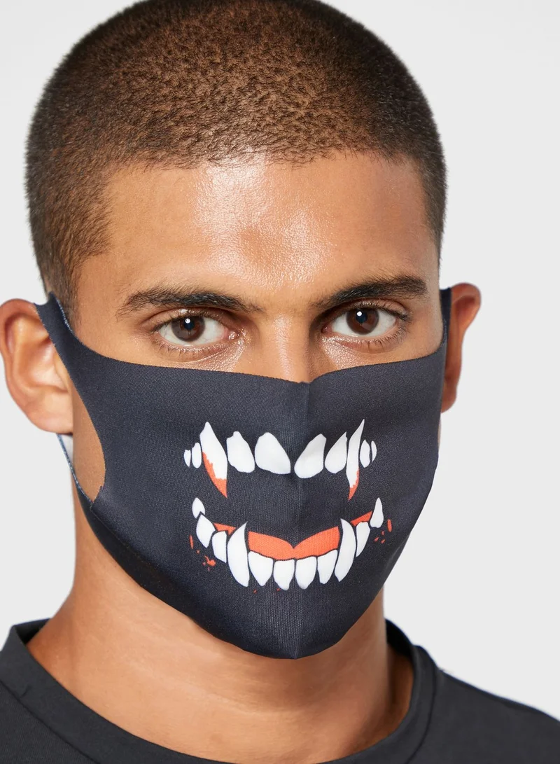Si Masks Printed Neoprene Washable Mask