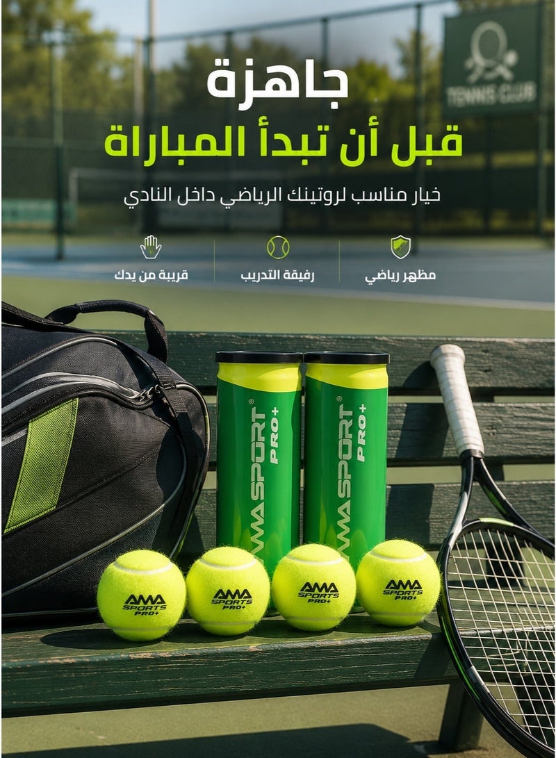 Ama Tennis Balls Set of 3 Balls Tennis and Cricket Balls Ground Tennis Ball Tennis Ball with 45% Wool Content Table Tennis Ball Paddle Training Balls Tennis Balls Set Tennis Balls for Training Tennis Ball for Sports Sports Ball for Women. - Image 5