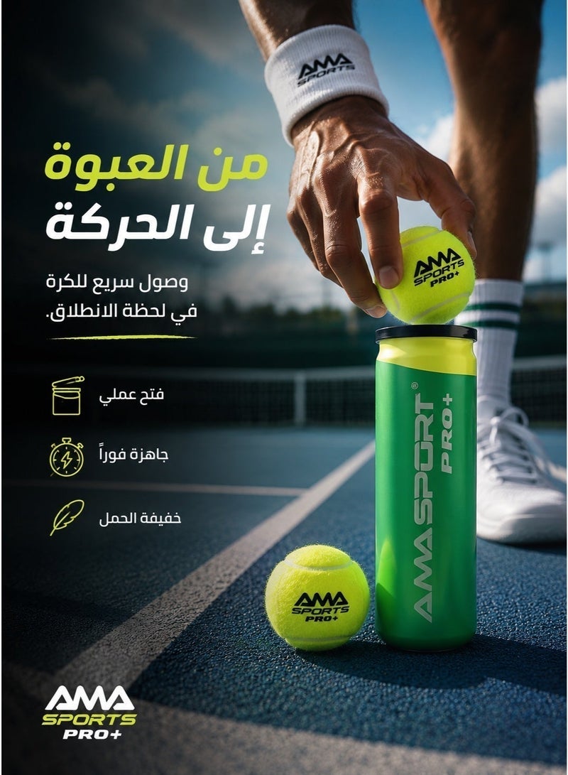 Ama Tennis Balls Set of 3 Balls Tennis and Cricket Balls Ground Tennis Ball Tennis Ball with 45% Wool Content Table Tennis Ball Paddle Training Balls Tennis Balls Set Tennis Balls for Training Tennis Ball for Sports Sports Ball for Women. - Image 4