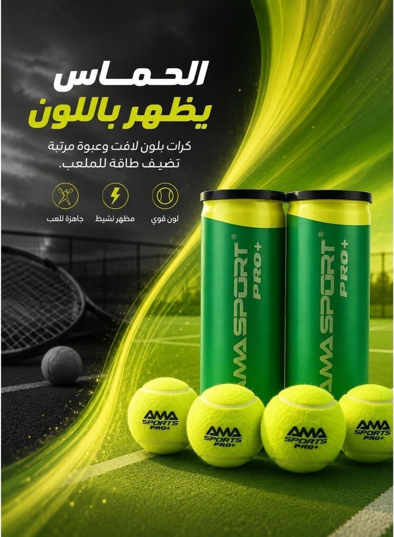 Ama Tennis Balls Set of 3 Balls Tennis and Cricket Balls Ground Tennis Ball Tennis Ball with 45% Wool Content Table Tennis Ball Paddle Training Balls Tennis Balls Set Tennis Balls for Training Tennis Ball for Sports Sports Ball for Women. - Image 3