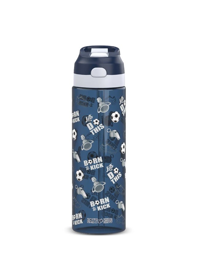 Eazy Kids Eazy Kids -Football Tritan Water Bottle W/ Spray 750ml - Blue  - Image 2