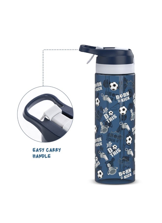 Eazy Kids Eazy Kids -Football Tritan Water Bottle W/ Spray 750ml - Blue  - Image 4