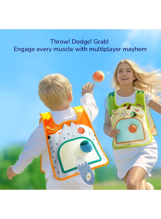 MiDeer Crazy Dodgeball Kids Game Set – Soft Ball Target Vest Toss Game with Velcro Catch Vest, Active Outdoor Sports Toy for Family Play, Coordination & Fitness Game for Kids Age 3+ - Image 4