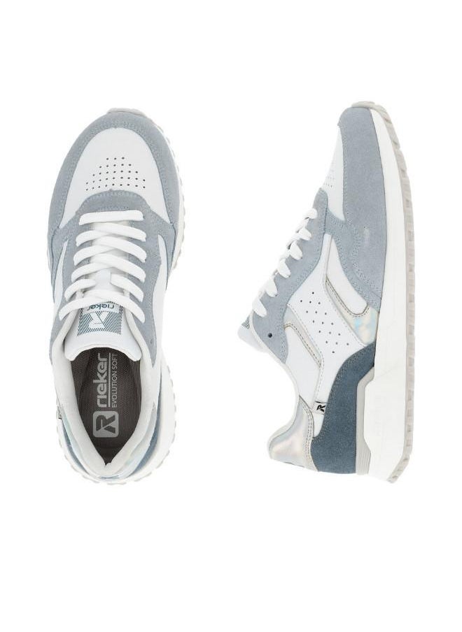 rieker - 116-1160 Rieker Ladies Casual Shoes Evolution W0607-81 Blue Multi - Image 1
