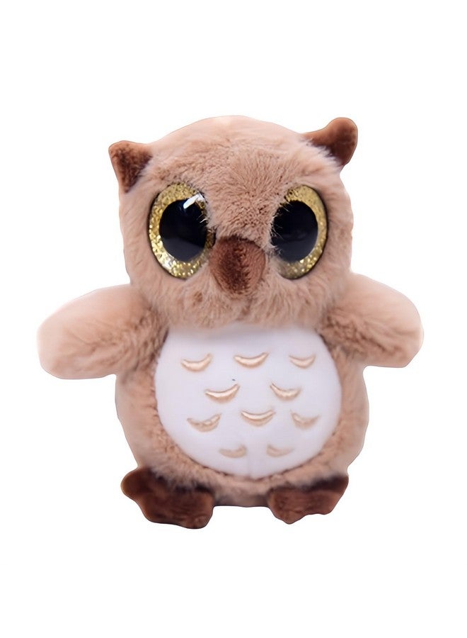Tickles Cute Owl Soft Stuffed Plush Animal Toy For Kids Girls & Boys Children Birthday Gifts (Color: Brown Size: 20 Cm) - Image 1