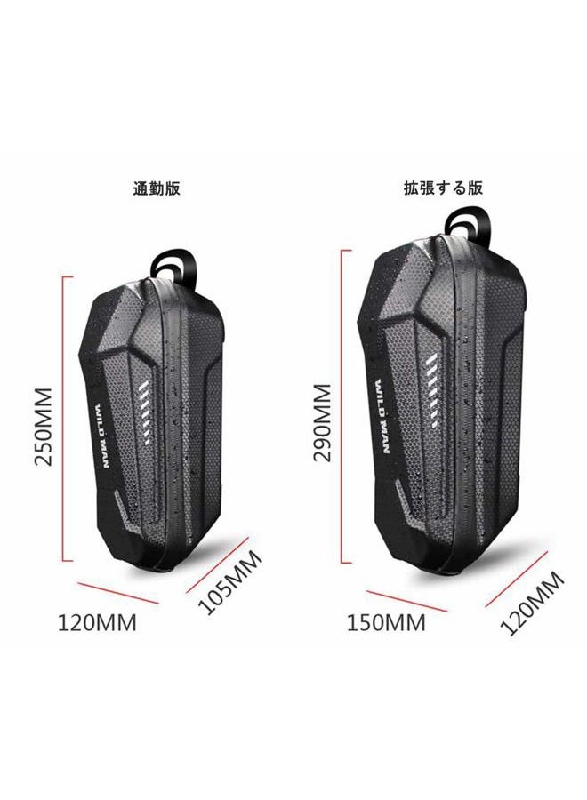 WILD MAN Hard Shell Waterproof Scooter Storage Bag for Kick Scooters Folding Bike (3L) - Image 3