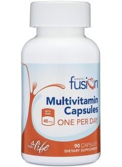 Bariatric Fusion One Per Day Bariatric Multivitamin with Iron | Easy to Swallow Capsule | Vitamin for Bariatric Surgery Patients | Gastric Bypass and Sleeve Gastrectomy | 90 Count | 3 Month Supply