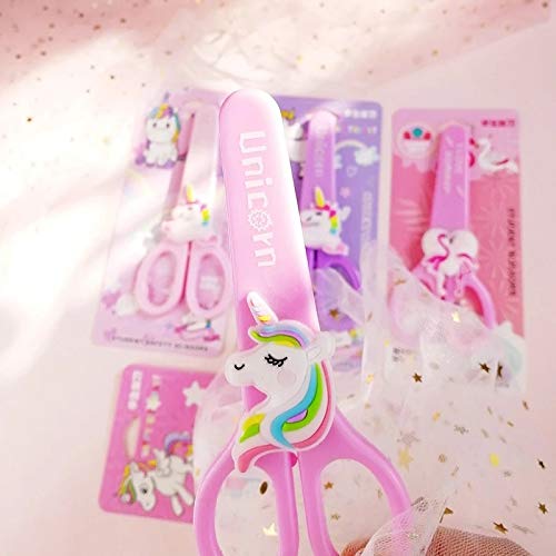 Trusmile Unicorn Flamingo Student Safety Art and Scissors with Protective Cover (Qty 1) - Image 3