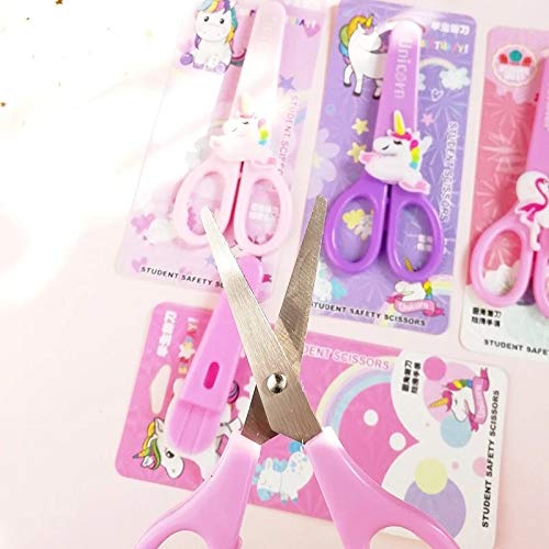 Trusmile Unicorn Flamingo Student Safety Art and Scissors with Protective Cover (Qty 1) - Image 2