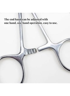Zerodis Pet Ear Hair Tweezers, Stainless Steel Pet Grooming Scissors for Pet Dog Cat Ear Hair(L)  - Image 5