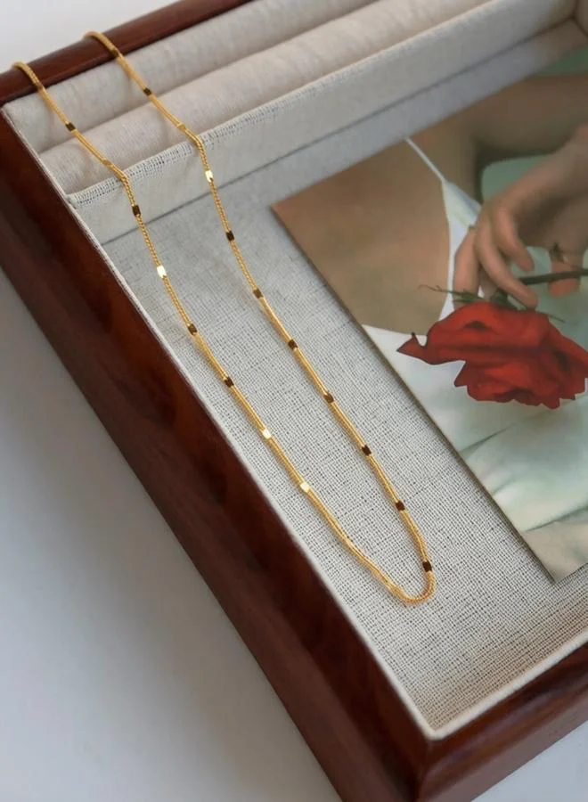 Take Two Gold Chain Necklace with Discs