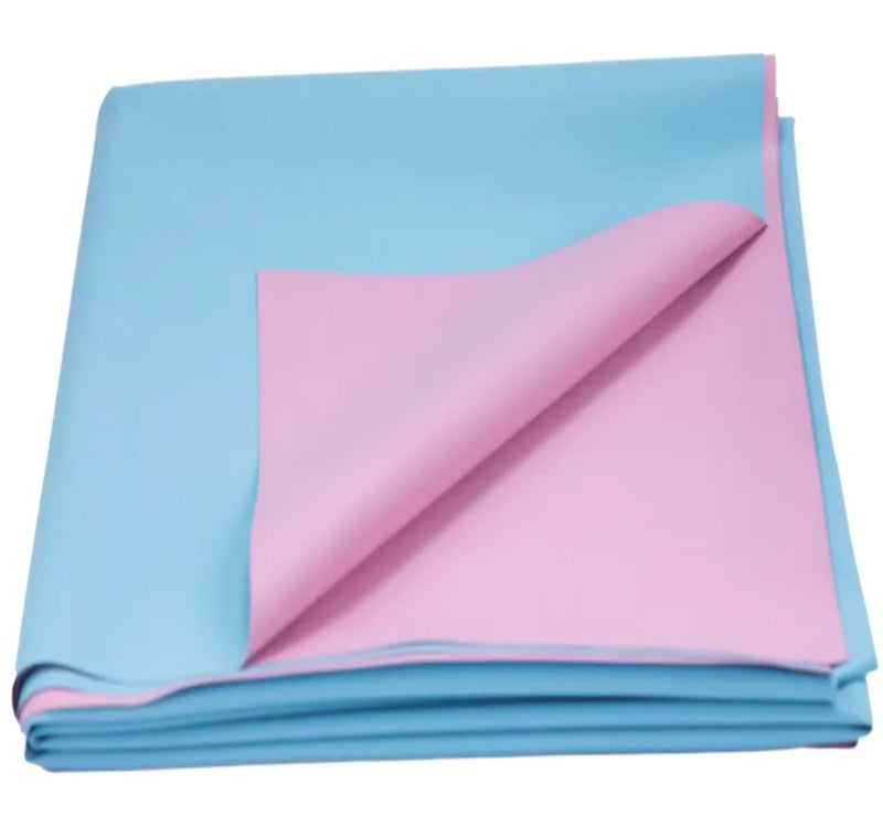 Rilekh Waterproof Dry Rubber Bed Sheet Premium Washable Makintosh Sheet Non-Absorbent Reusable Crib Mat Hospital Bed Protector for Baby and Adult (1 Meter 3 Feet (L-40inchXW-36inch)) - Image 1