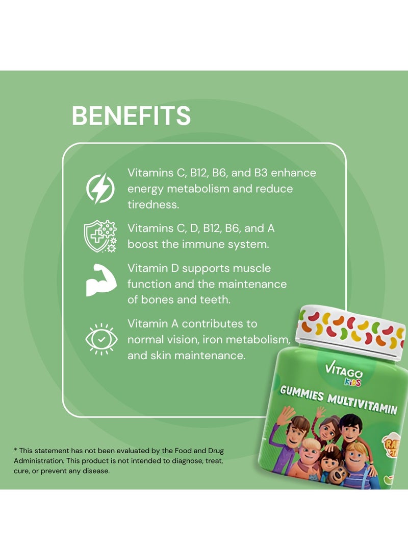 VITAGO - Kids Multivitamin Gummies - 60 Gummies - Image 1