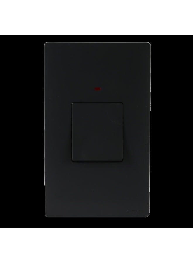 TOEFL Rectangular air conditioner switch, 45 amp, piano black - Image 2