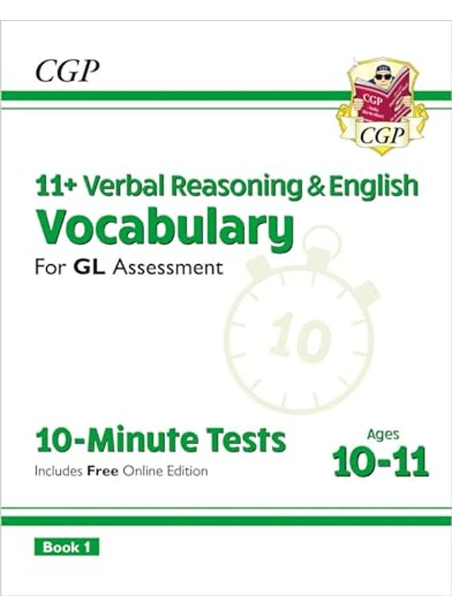 11+ Gl 10Minute Tests Vocabulary For Verbal Reasoning & English Ages 1011 With Online Edition By CGP Books - CGP Books Paperback