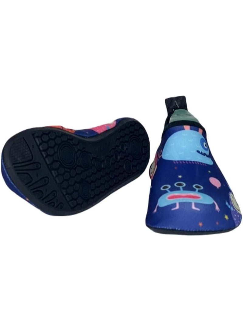 NICE Boys and Girls Water Shoes, Quick Drying Non-Slip Beach Shoes, Children's Cartoon Multicolor Swimming Socks  - Image 2