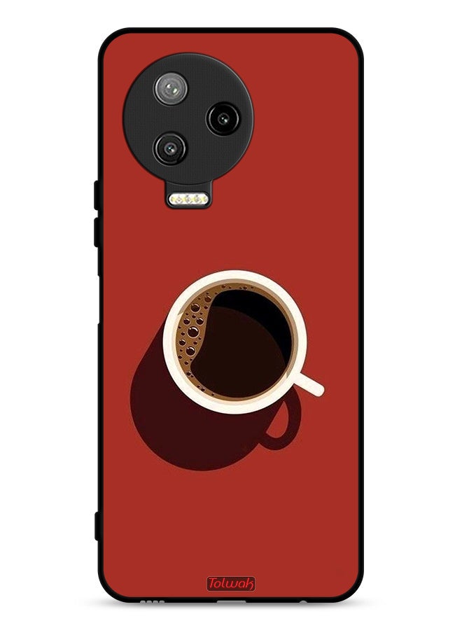 Tolwak Infinix Note 12 Pro 4G Protective Case Cover Coffee Cup Art - Image 1