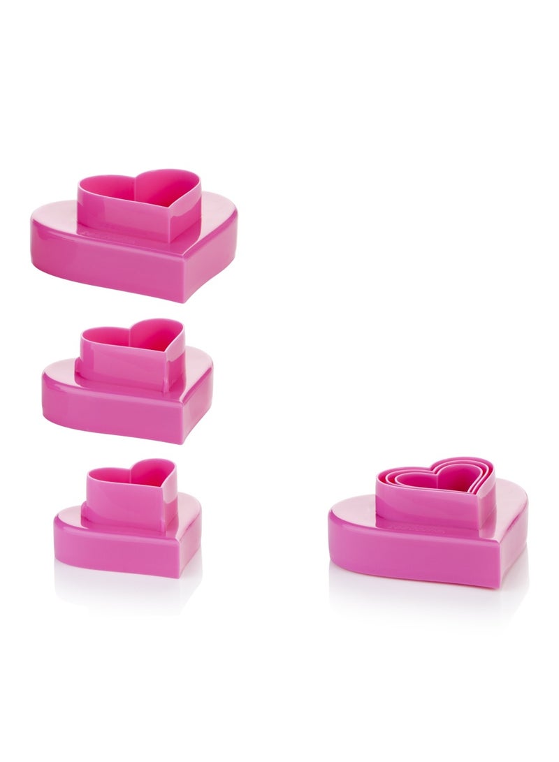 tescoma Double-Sided Cookie Cutters Hearts  6 Sizes Delicia  Assorted  20 X 13 X 4.5 Cm - Image 2