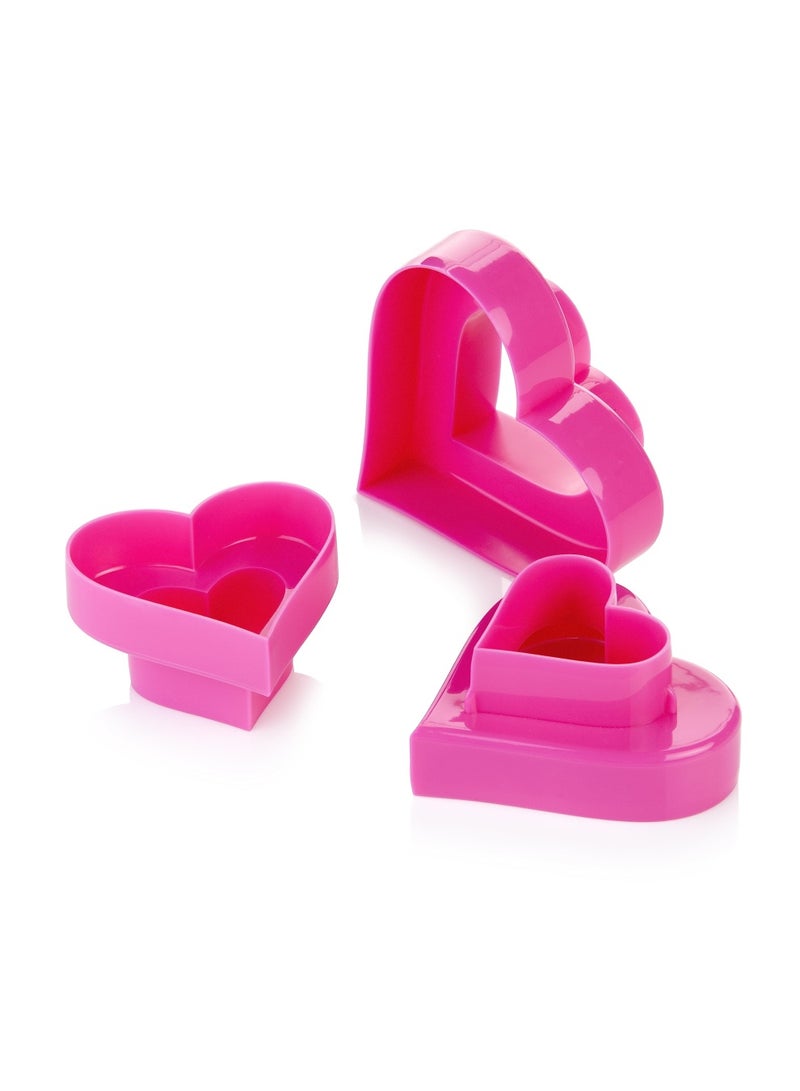 tescoma Double-Sided Cookie Cutters Hearts  6 Sizes Delicia  Assorted  20 X 13 X 4.5 Cm - Image 1