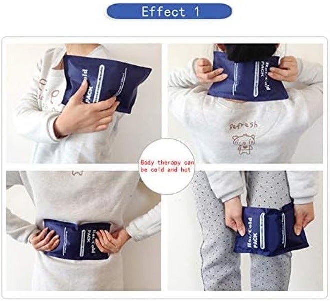 Leng Ke 2-Pack Hot & Cold Reusable Gel Pack Compress Wrap - Ideal for Migraine Relief, Sprains, Muscle Pain, and Bruises - Image 4