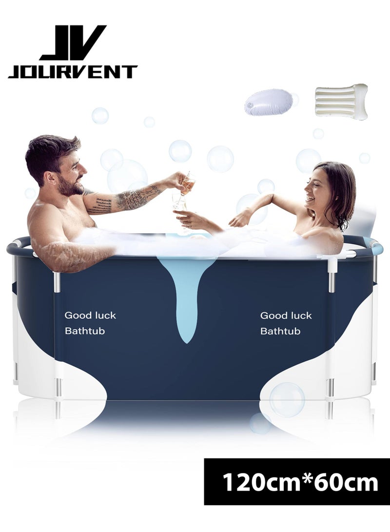 Jourvent Waterproof Large Portable Foldable Layer Bathtub and Family SPA Soaking Tub Barrel, Household Shower with Organizer Bag - Image 1