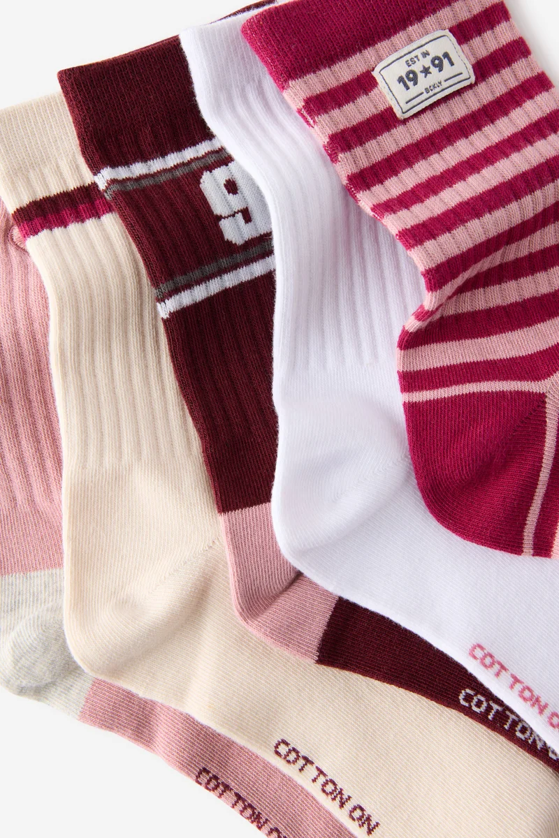 روبي 5Pk Crew Sock