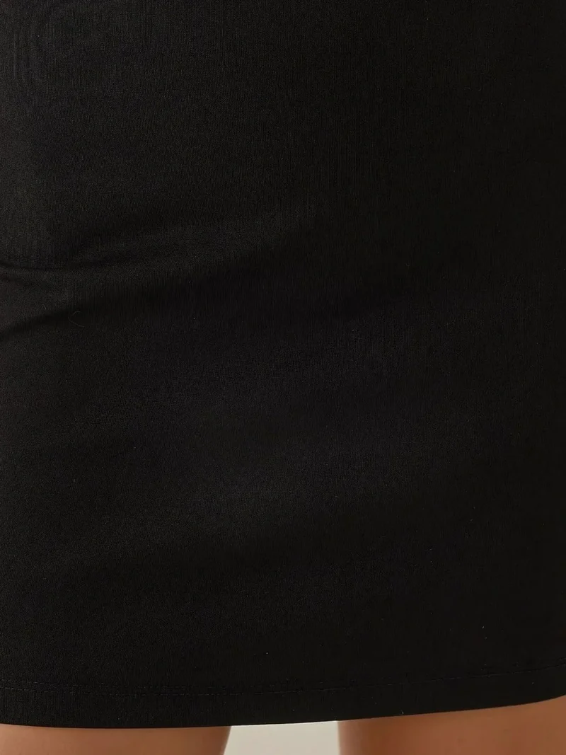 HICCUP High Waist Fitted Mini Skirt