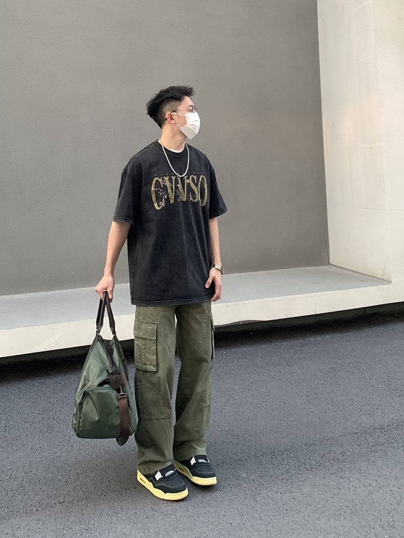 Overalls Men'S And Women'S American Style Vintage High Street Trendy Brand Loose Straight Tube Old Washed Vibe Long Pants - Image 3