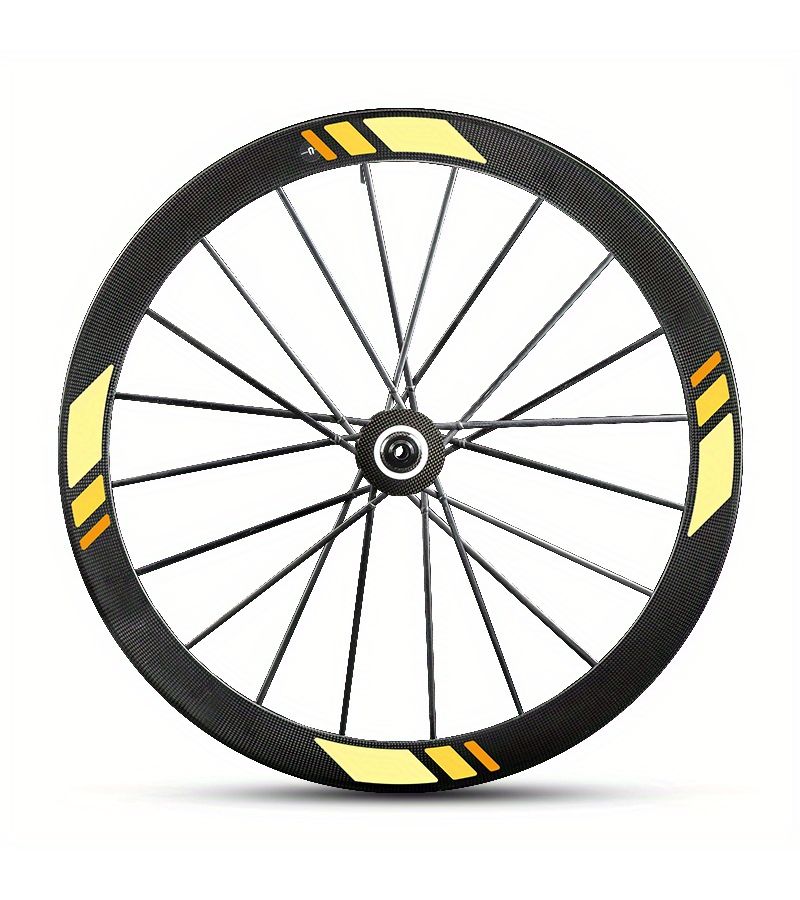Blue Reflective Road Bike Wheelset with Color Change Sticker Rim Accessories - Image 3