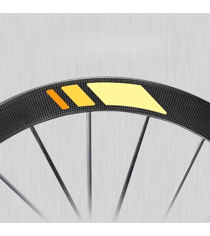 Blue Reflective Road Bike Wheelset with Color Change Sticker Rim Accessories - Image 2