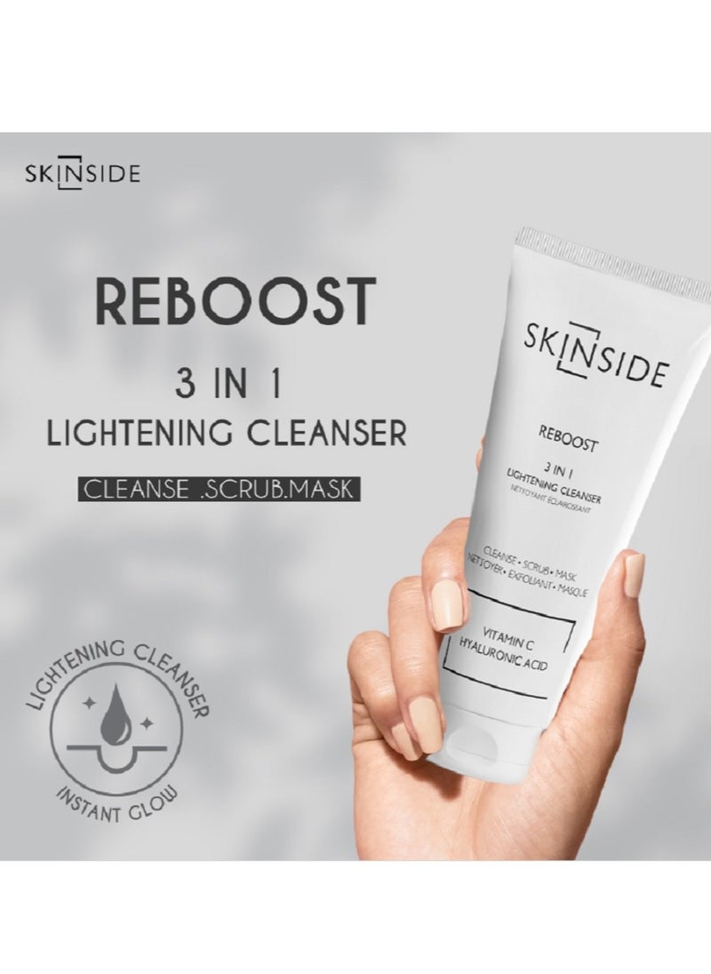 Skinside Reboost 3 in 1 Lightening Cleanser - 150Ml  - Image 3