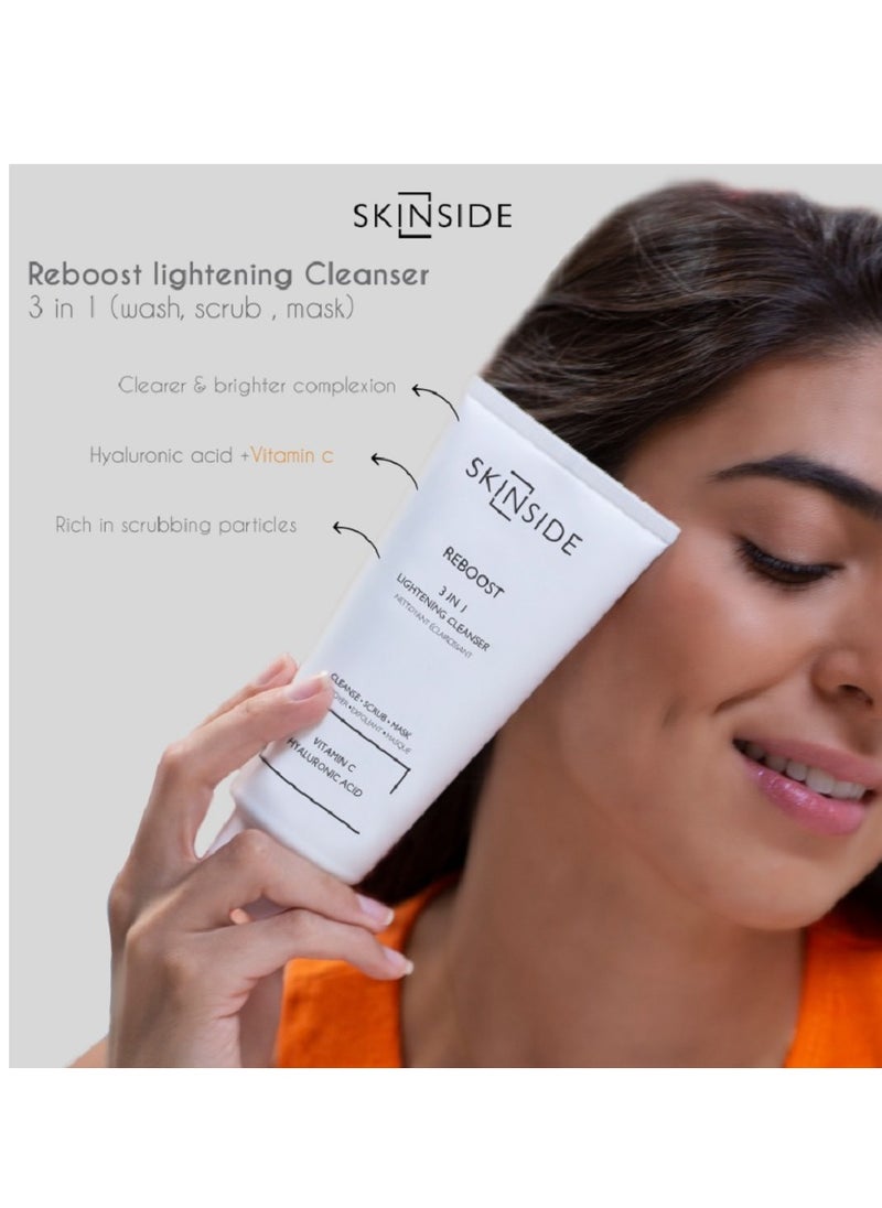 Skinside Reboost 3 in 1 Lightening Cleanser - 150Ml  - Image 5
