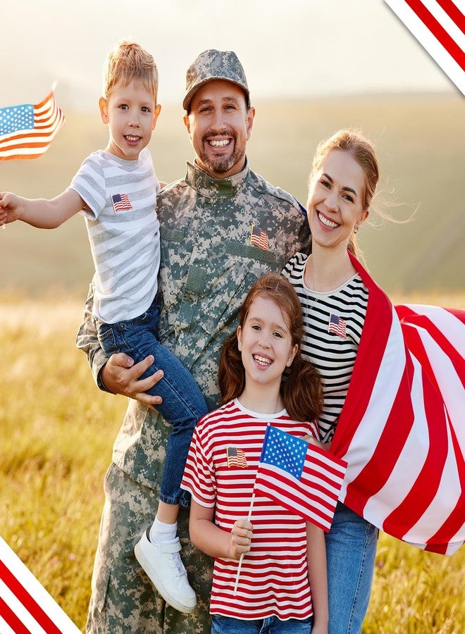 Tondiamo 24 Pcs American Flag Pin Bulk Metal Lapel Enamel Pins 1'' Patriotic Us Brooch Badge for Backpacks Hats Men Women Waving Flag Souvenir Decorations - Image 5