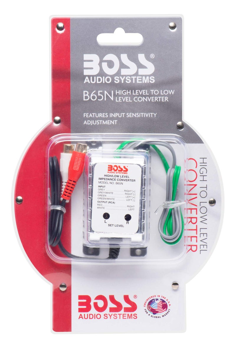 BOSS Audio Systems B65N High Level to RCA Converter for Car Sound Systems - Ground Loop Isolator for Crossover Stereo Equalizer Amplifier Subwoofer - Image 2