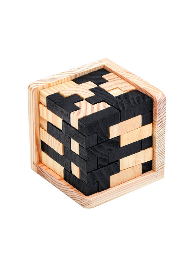 Classical Children's Educational Wooden Toy Blind Box Kongming Lock Luban Lock Adult Decompression Parent-Child Interactive Unlock Game
