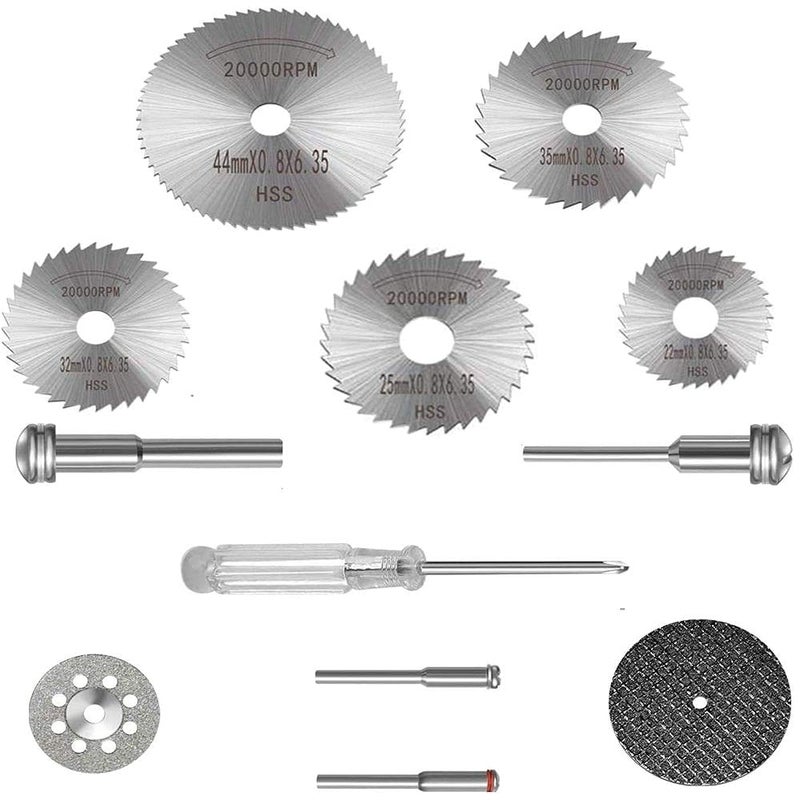 DIY Crafts DIY Crafts CTDIYHI53105 Diamond Cutting Wheel Cut Off Discs Coated Rotary Tools WMandrel 2225323544mm HSS Cutting Wheel Set WMandrel  - Image 1