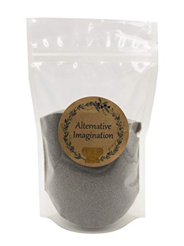Alternative Imagination Grey Fine Colored Sand for Ritual Use Zen Gardens Incense Burners Smudging Bowls Unity Ceremonies Mandalas Spiritual Practices Arts Crafts 1 Pound - Image 1