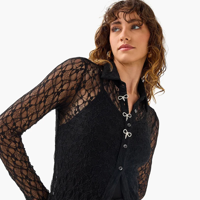 2Xtremz 2Xtremz Lace Longline Dress