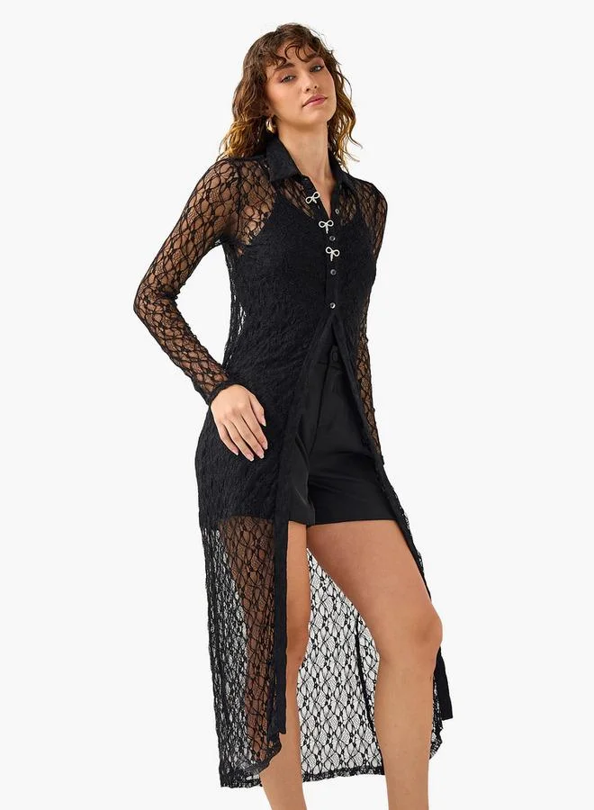 2Xtremz 2Xtremz Lace Longline Dress