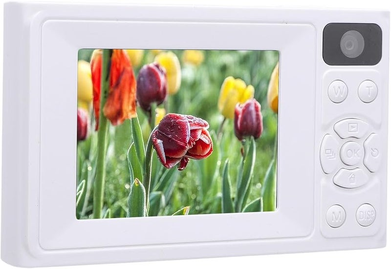 White Digital Camera 48MP HD 1080P 2 36 Inch Screen 8X Zoom Autofocus Compact - Image 3