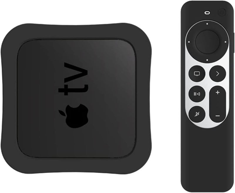 MAKINGTEC Case for Apple TV 4K Box and 2nd Gen Siri Remote Control Case 2022 2021, Silicone Drop Protective Cover for 4th/5th Generation TV Box - Image 1