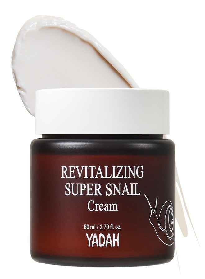 YADAH Revitalizing Super Snail Cream 2.7fl oz - Lightweight Moisturizer with Snail Mucin, Adenosine & Shea Butter for Hydration, Skin Texture & Nourished Look - Image 1