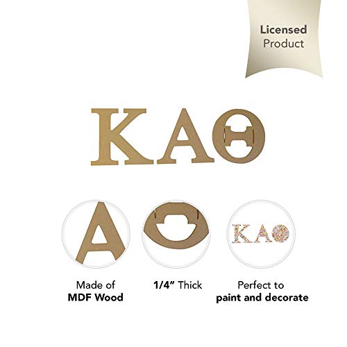 Desert Cactus Kappa Alpha Theta Sorority 7.5 Unfinished Wood Wooden Letter Set - Image 3