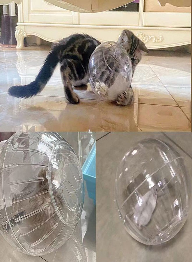 CHUQIANTONG Hamster Exercise Ball Silent Hamster Wheel Small Animals Transparent Ball for Dwar Rat Relieves Boredom and Increases Activity (6 inch, Clear) - Image 2