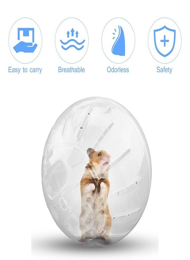 CHUQIANTONG Hamster Exercise Ball Silent Hamster Wheel Small Animals Transparent Ball for Dwar Rat Relieves Boredom and Increases Activity (6 inch, Clear) - Image 5