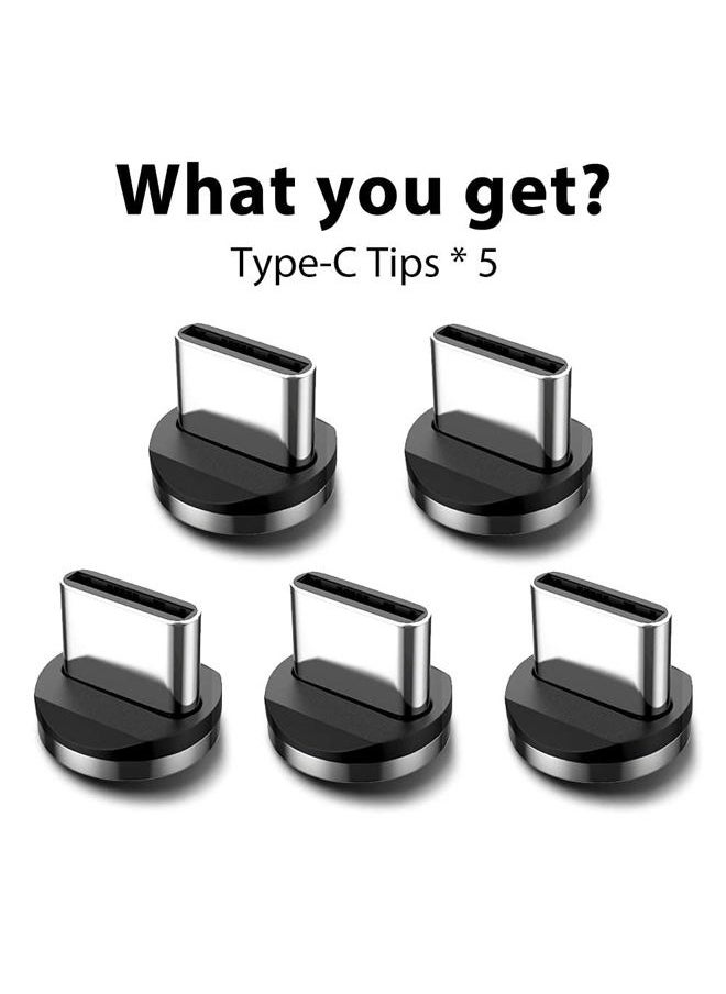 Terasako Magnetic Connector Tips Head for Type C Android Devices (5 Pack), Magnetic Phone Cable Adapter for Samsung Galaxy S8 S8 Plus, Google Pixel/Pixel XL, Nexus 6P/5X, OnePlus  - Image 5