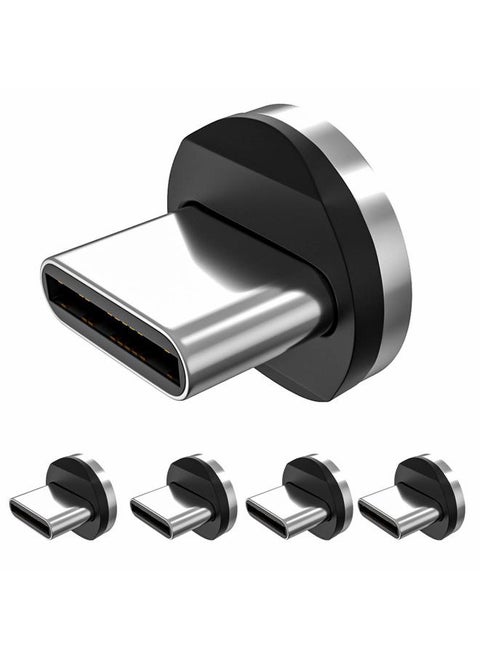 Magnetic Connector Tips Head for Type C Android Devices (5 Pack), Magnetic Phone Cable Adapter for Samsung Galaxy S8 S8 Plus, Google Pixel/Pixel XL, Nexus 6P/5X, OnePlus