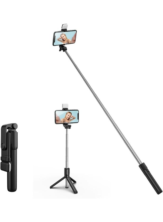 RESONIX Selfie Stick Tripod with Fill Light and Wireless Remote, Extendable Portable Phone Holder Stand, Compatible with 4.7 to 6.5 Inch Smartphones - Image 5