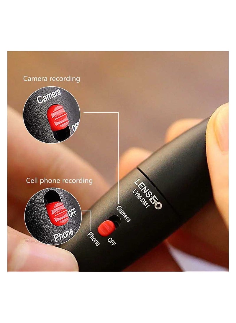 لينسجو ميكروفون بمشبك ستريو من Lens Go LYM-DM1 لكاميرات الفيديو Canon Nikon iPhone DSLR ومسجلات الصوت  - Image 3