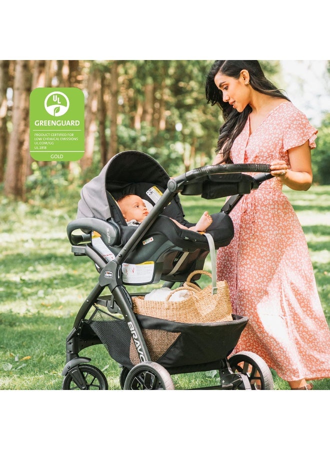 Chicco مقعد سيارة للأطفال Chicco KeyFit® 30 ClearTex® وقاعدة، مقعد موجه للخلف للأطفال من 4-30 رطل، يتضمن دعم رأس وجسم الطفل، متوافق مع عربات Chicco، معدات سفر الأطفال | رمادي/Slate - Image 2